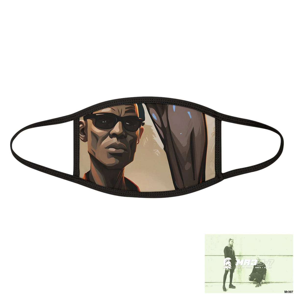 AI Vigilante threat theme Mixed-Fabric Face Mask One size Accessories