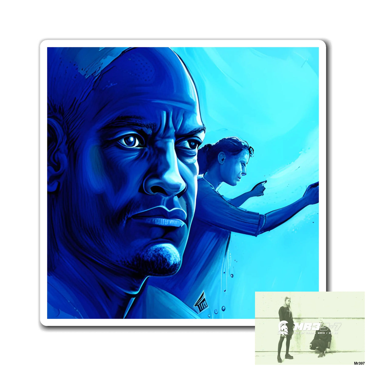 AI Vigilante Vice Scuba theme Dahab Magnet 6’’ × 6’’ Paper products