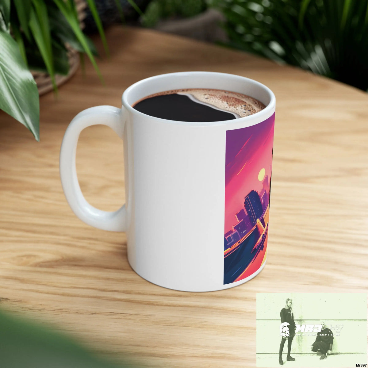 AI Vigilante Vice theme Ceramic Mug 11oz 11oz Mug