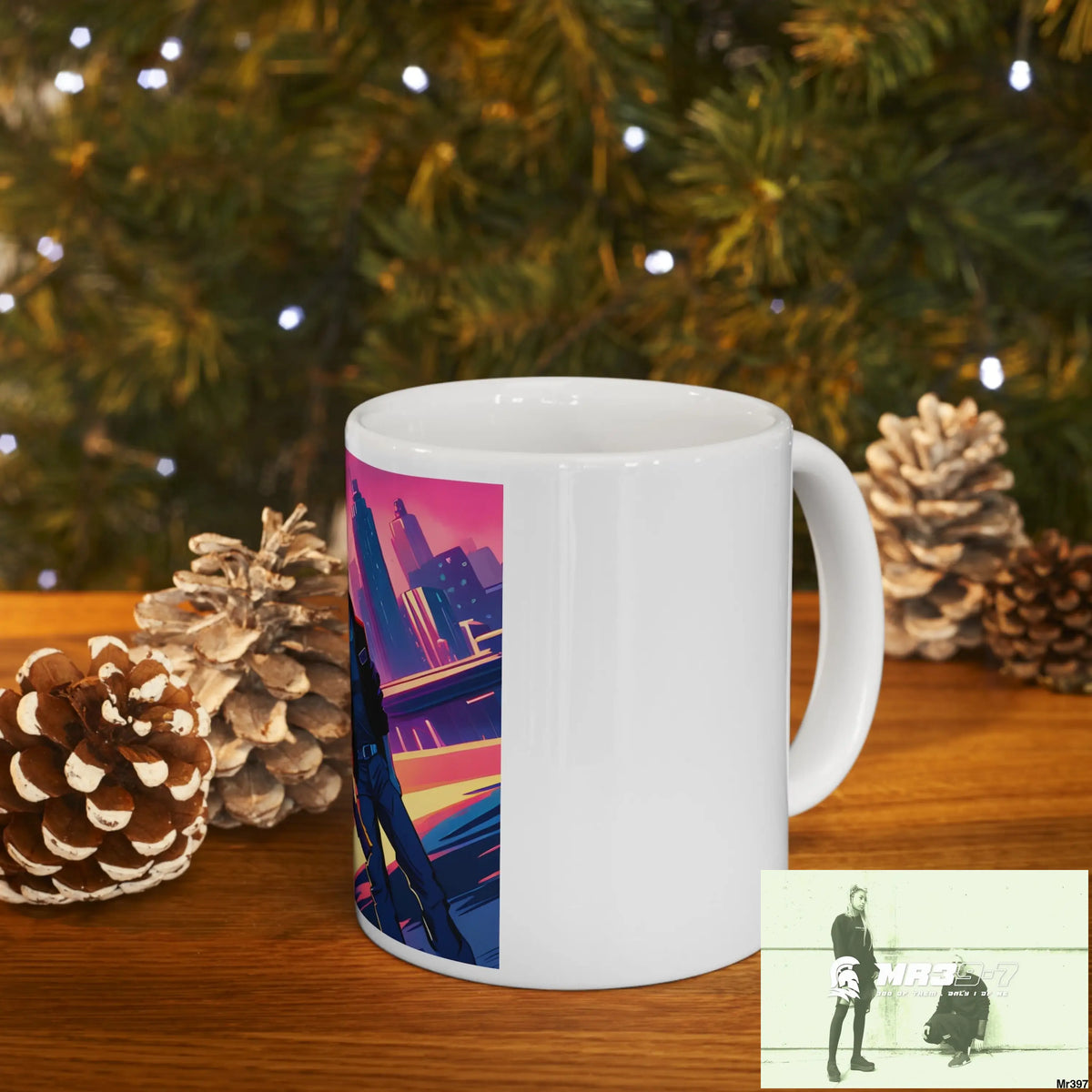 AI Vigilante Vice theme Ceramic Mug 11oz 11oz Mug