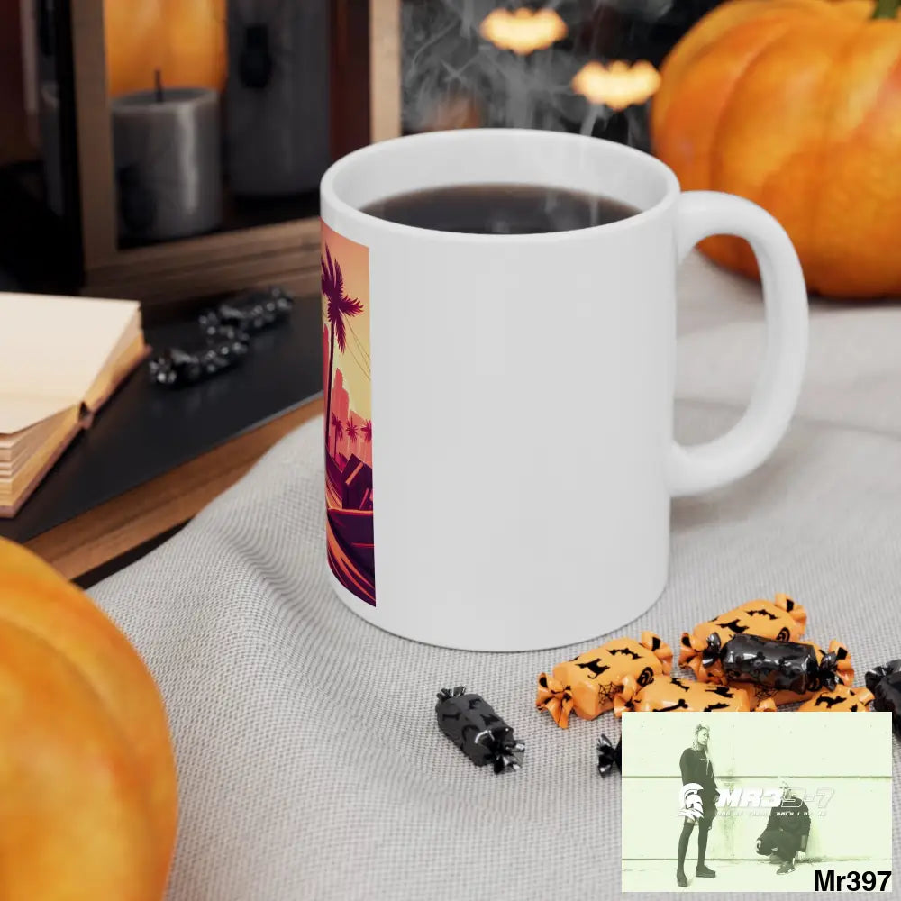 AI Vigilante Vice theme Ceramic Mug 11oz 11oz Mug