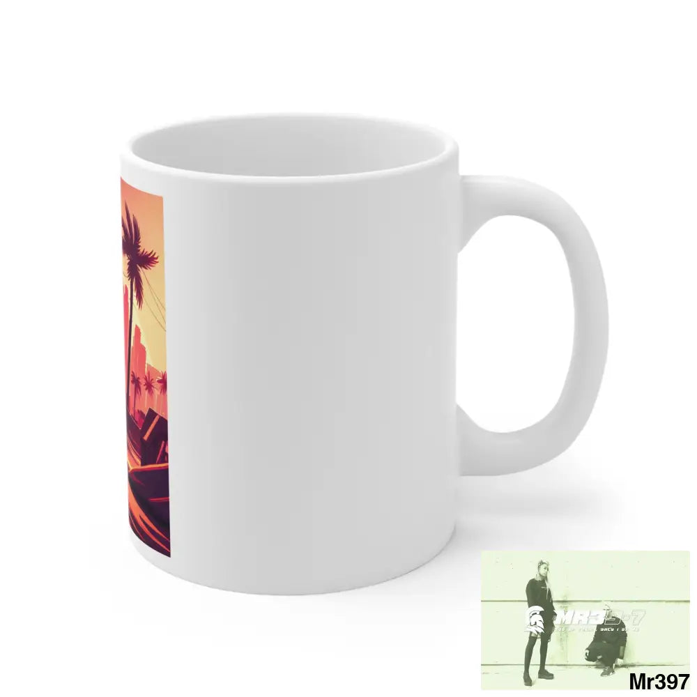 AI Vigilante Vice theme Ceramic Mug 11oz 11oz Mug