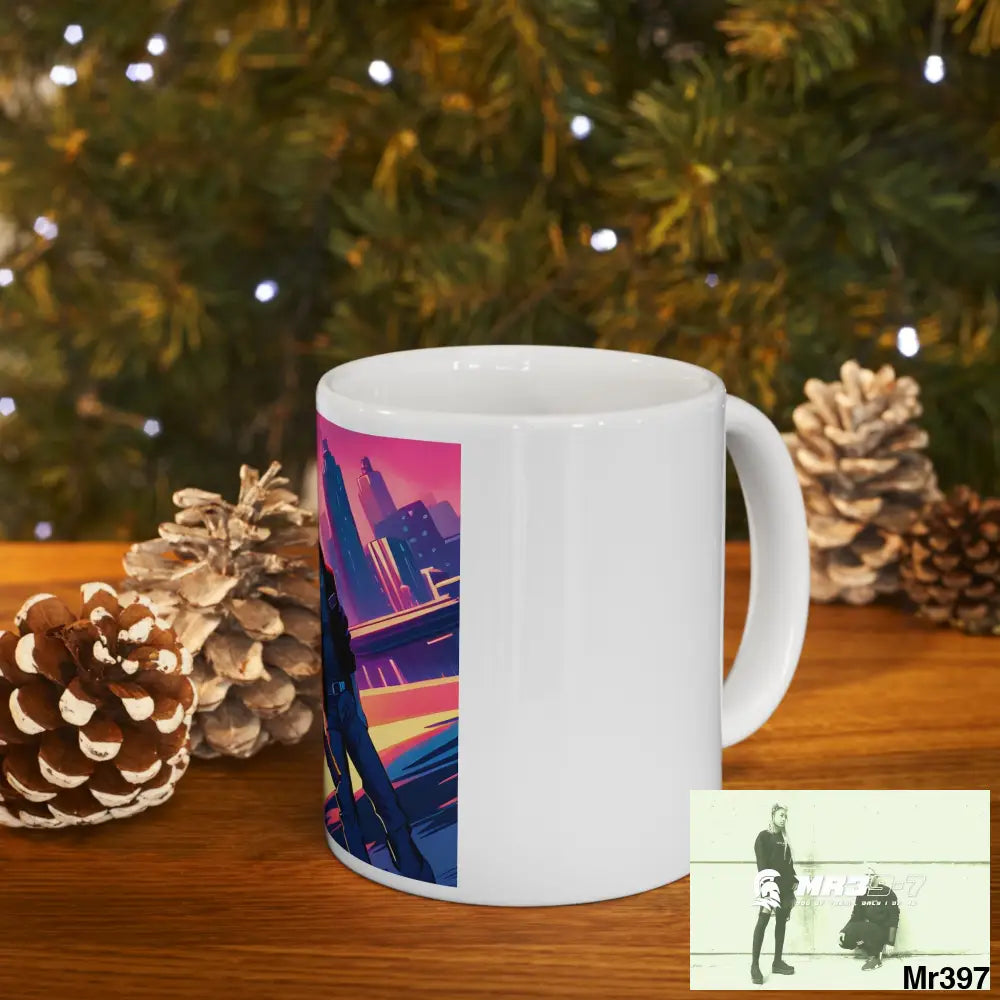 AI Vigilante Vice theme Ceramic Mug 11oz 11oz Mug