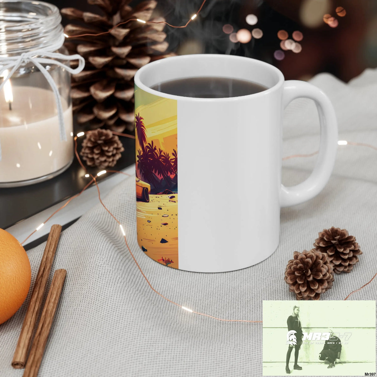 AI Vigilante Vice theme Ceramic Mug 11oz 11oz Mug
