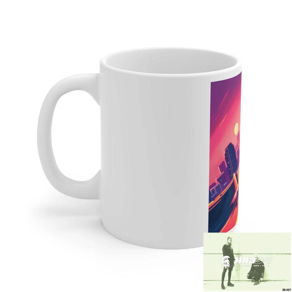 AI Vigilante Vice theme Ceramic Mug 11oz 11oz Mug