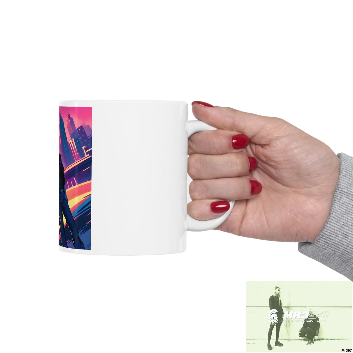 AI Vigilante Vice theme Ceramic Mug 11oz 11oz Mug