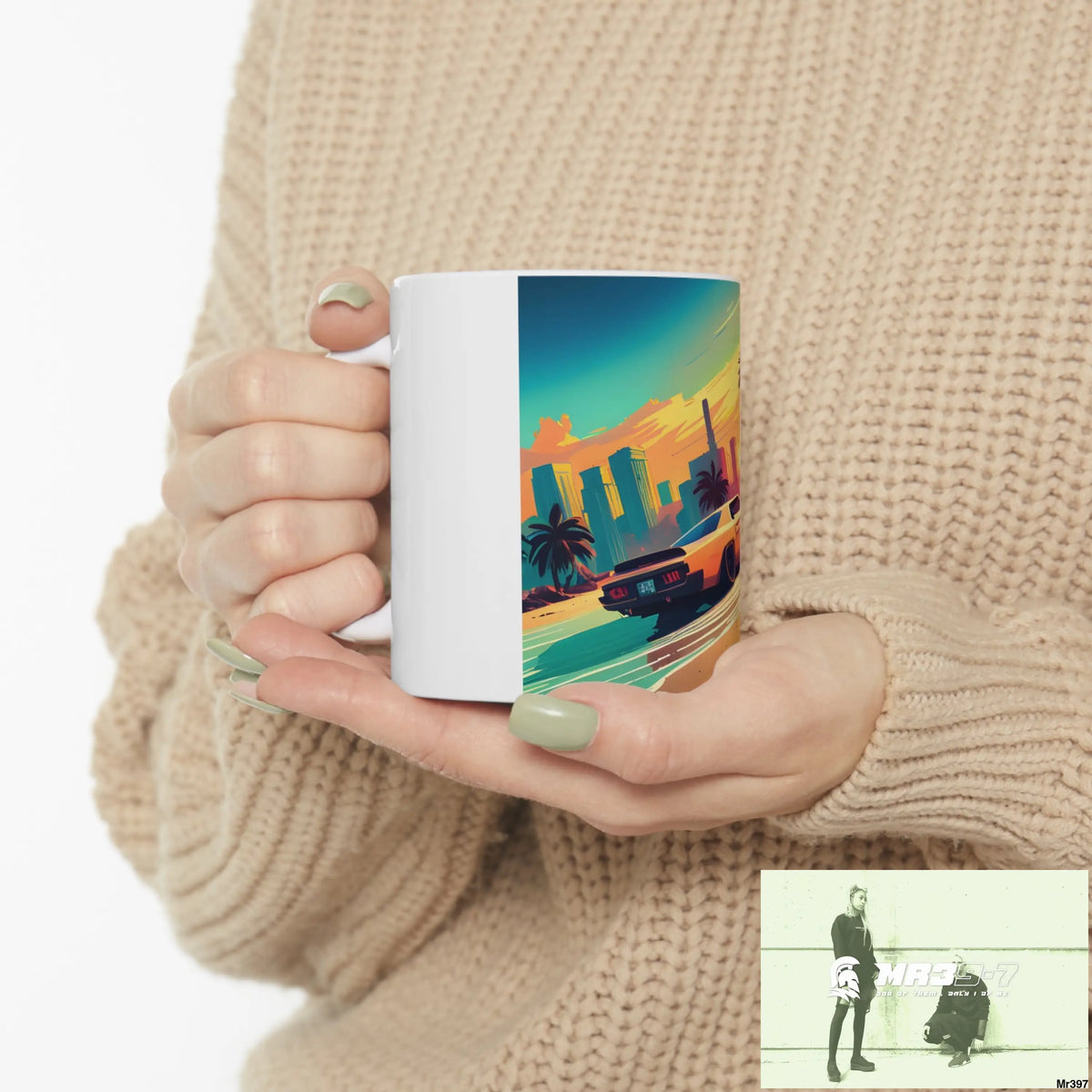 AI Vigilante Vice theme Ceramic Mug 11oz 11oz Mug