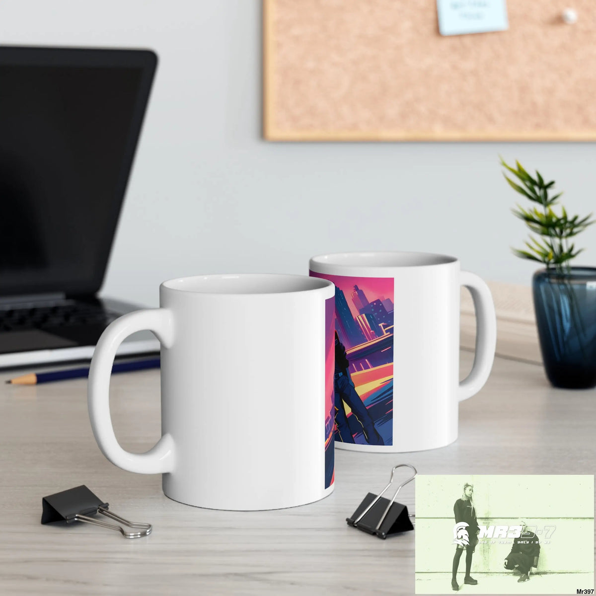AI Vigilante Vice theme Ceramic Mug 11oz 11oz Mug