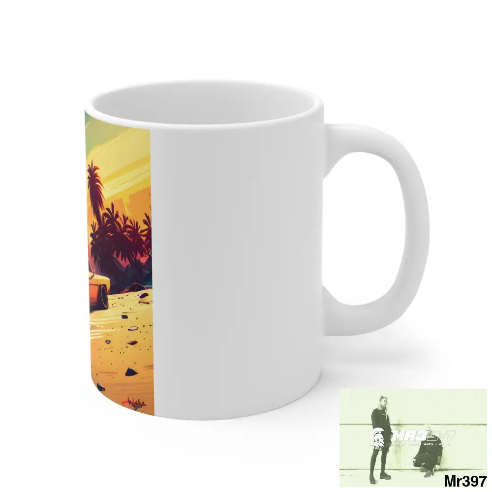 AI Vigilante Vice theme Ceramic Mug 11oz 11oz Mug