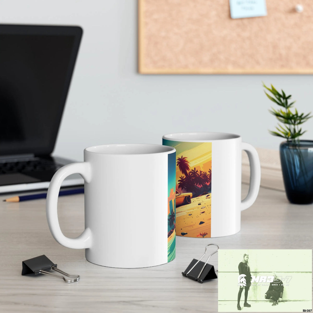 AI Vigilante Vice theme Ceramic Mug 11oz 11oz Mug