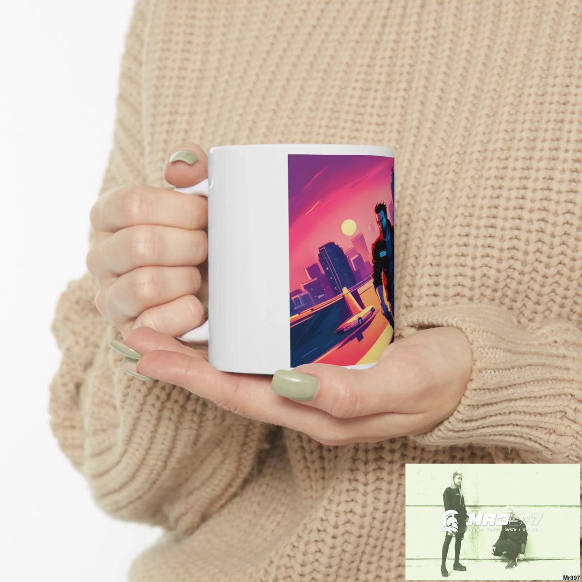 AI Vigilante Vice theme Ceramic Mug 11oz 11oz Mug