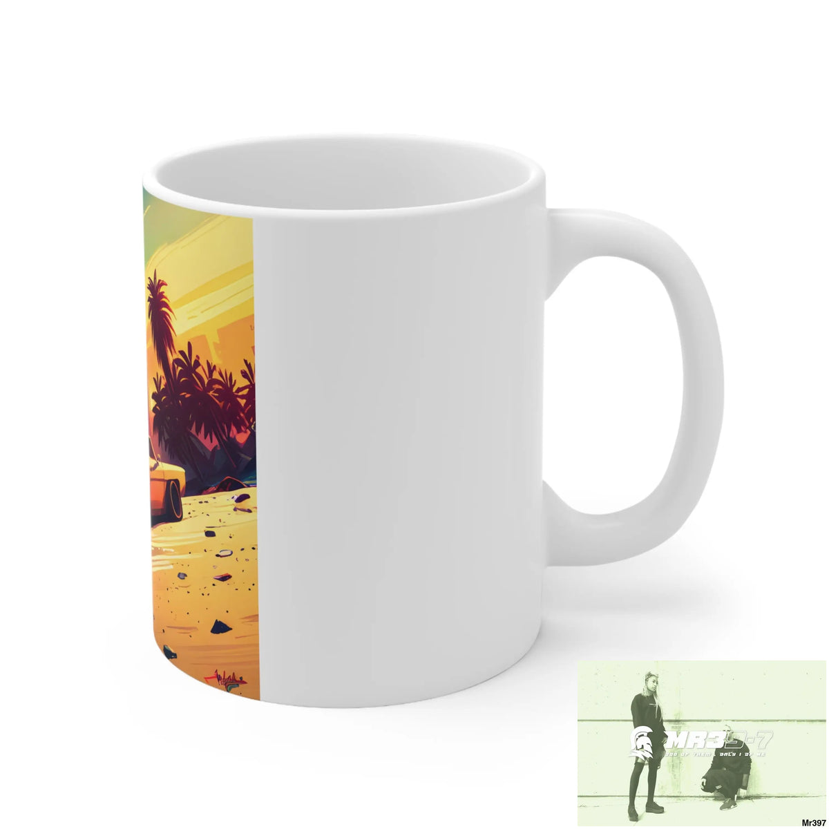 AI Vigilante Vice theme Ceramic Mug 11oz 11oz Mug