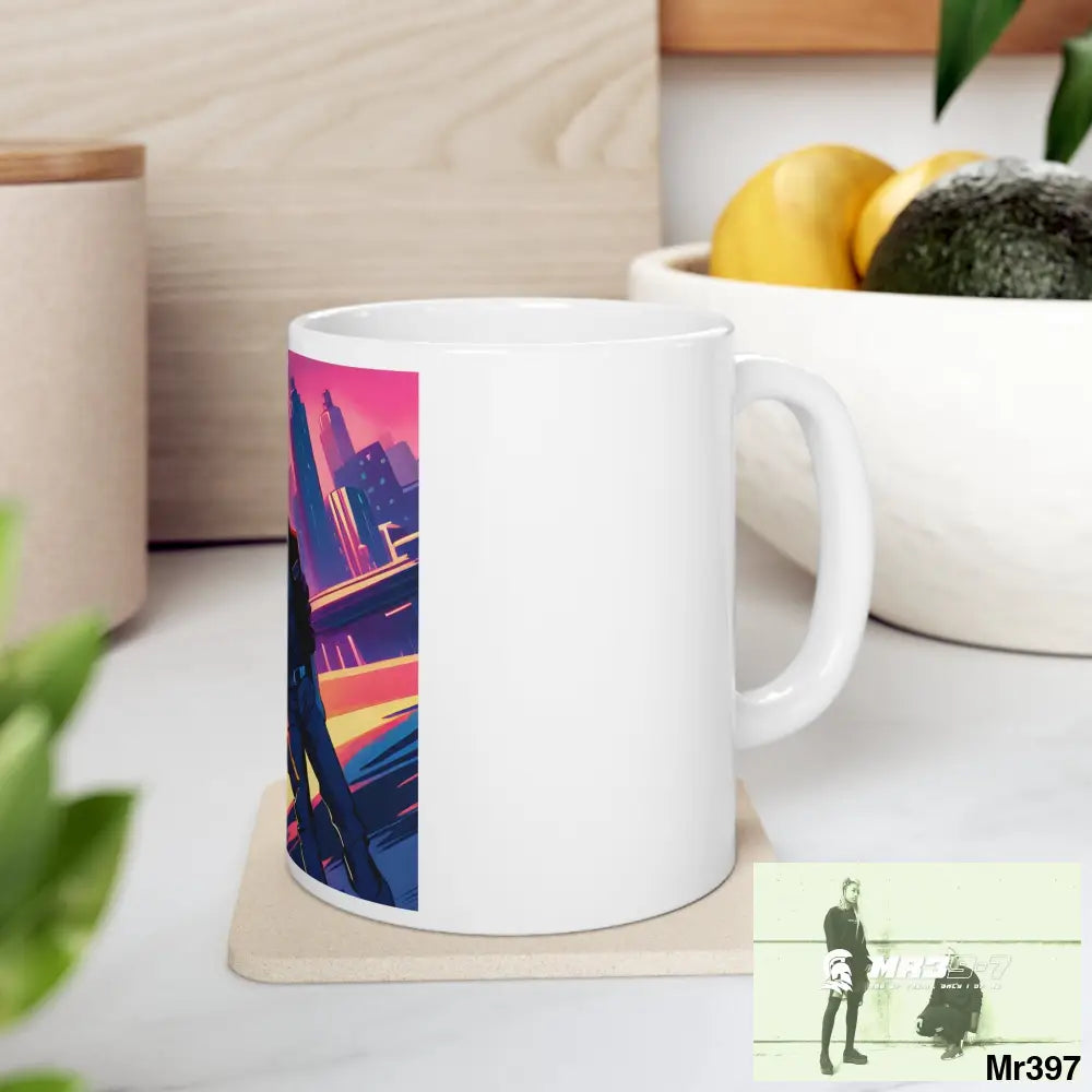 AI Vigilante Vice theme Ceramic Mug 11oz 11oz Mug