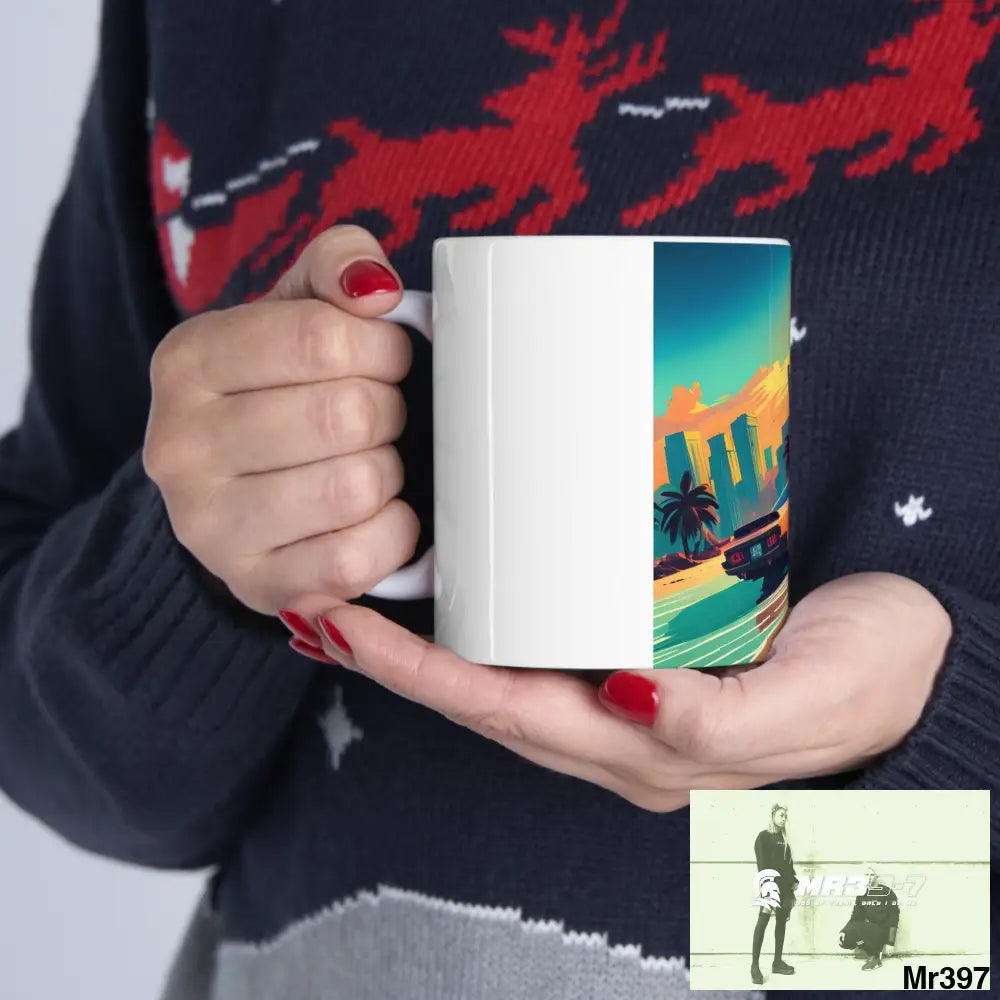 AI Vigilante Vice theme Ceramic Mug 11oz 11oz Mug