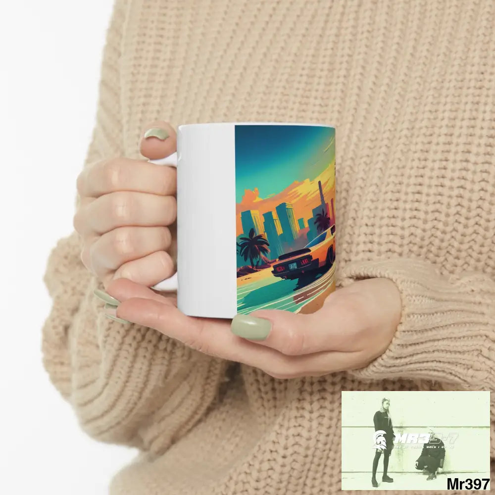 AI Vigilante Vice theme Ceramic Mug 11oz 11oz Mug