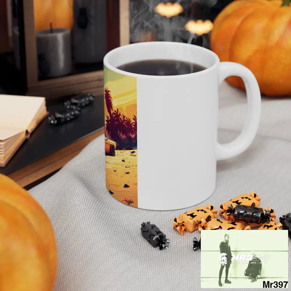 AI Vigilante Vice theme Ceramic Mug 11oz 11oz Mug