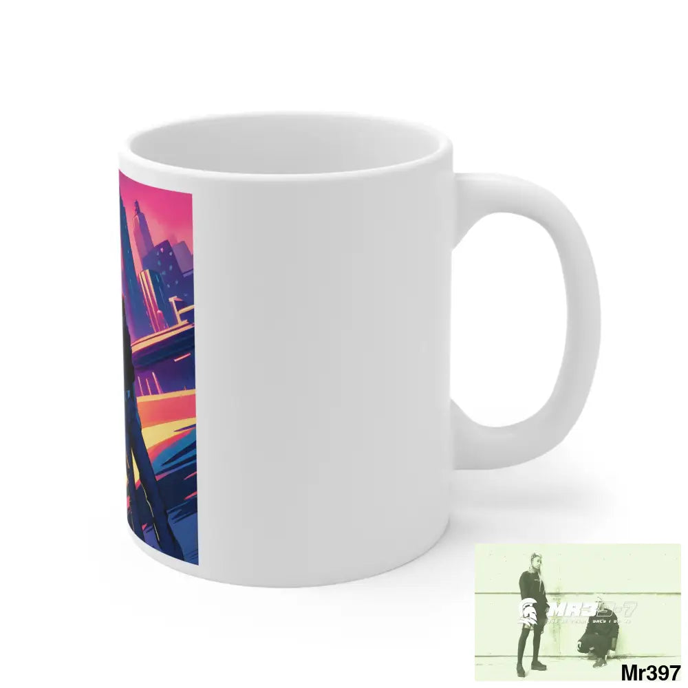 AI Vigilante Vice theme Ceramic Mug 11oz 11oz Mug