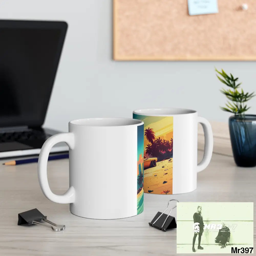 AI Vigilante Vice theme Ceramic Mug 11oz 11oz Mug