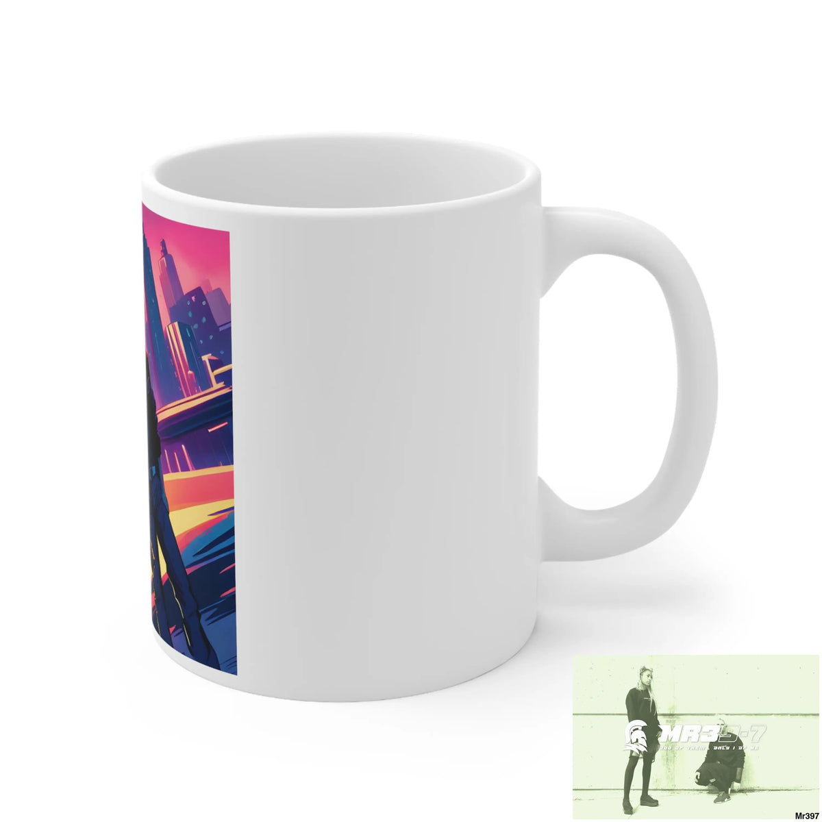 AI Vigilante Vice theme Ceramic Mug 11oz 11oz Mug