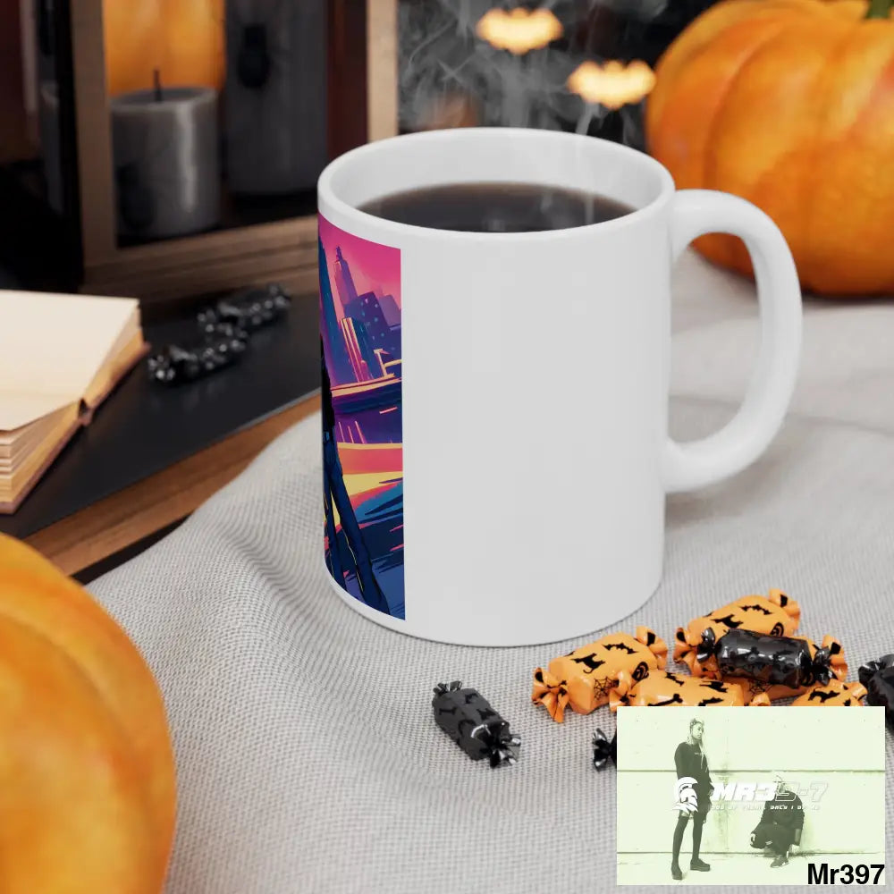 AI Vigilante Vice theme Ceramic Mug 11oz 11oz Mug