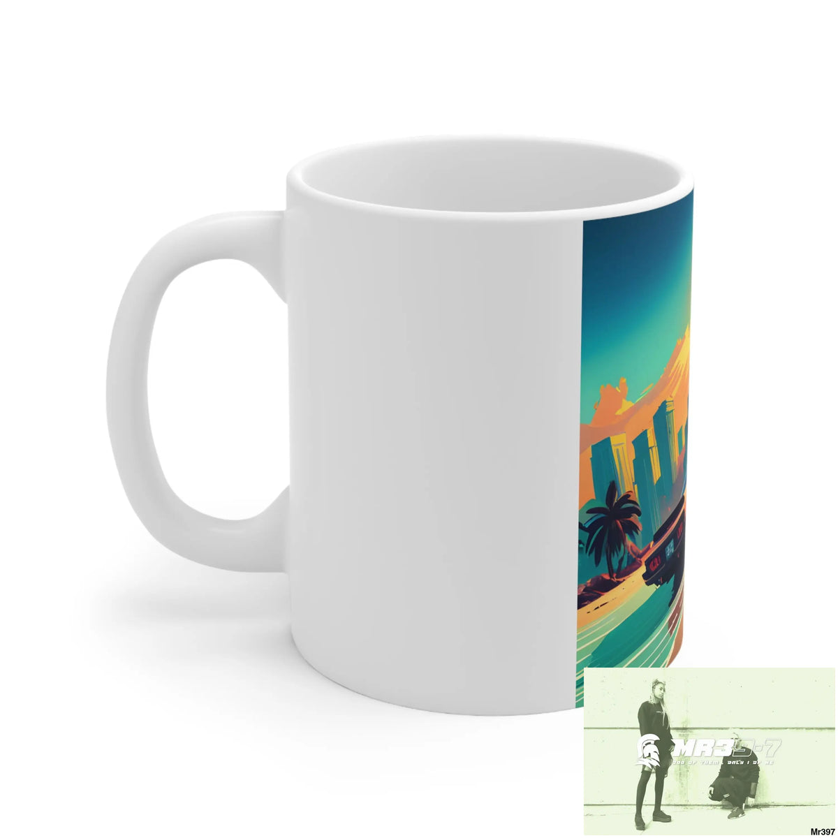 AI Vigilante Vice theme Ceramic Mug 11oz 11oz Mug