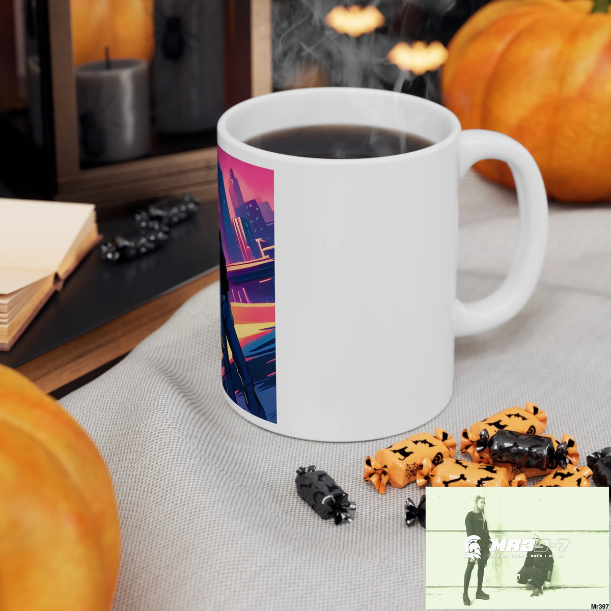 AI Vigilante Vice theme Ceramic Mug 11oz 11oz Mug