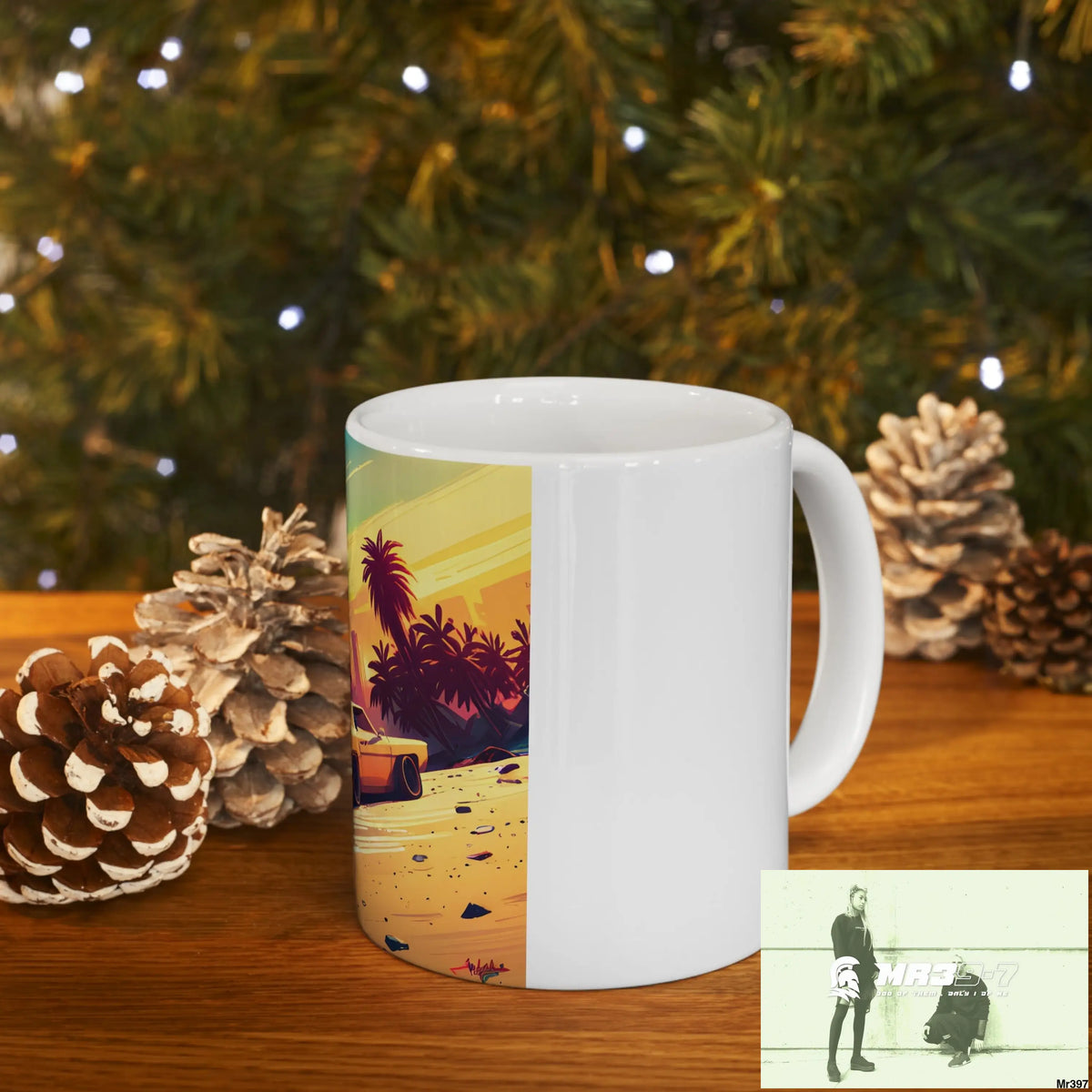 AI Vigilante Vice theme Ceramic Mug 11oz 11oz Mug