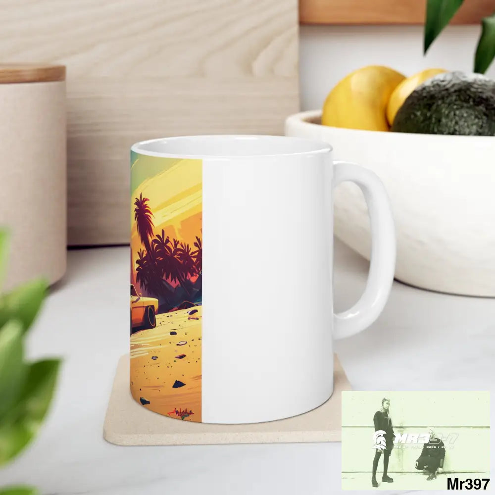 AI Vigilante Vice theme Ceramic Mug 11oz 11oz Mug