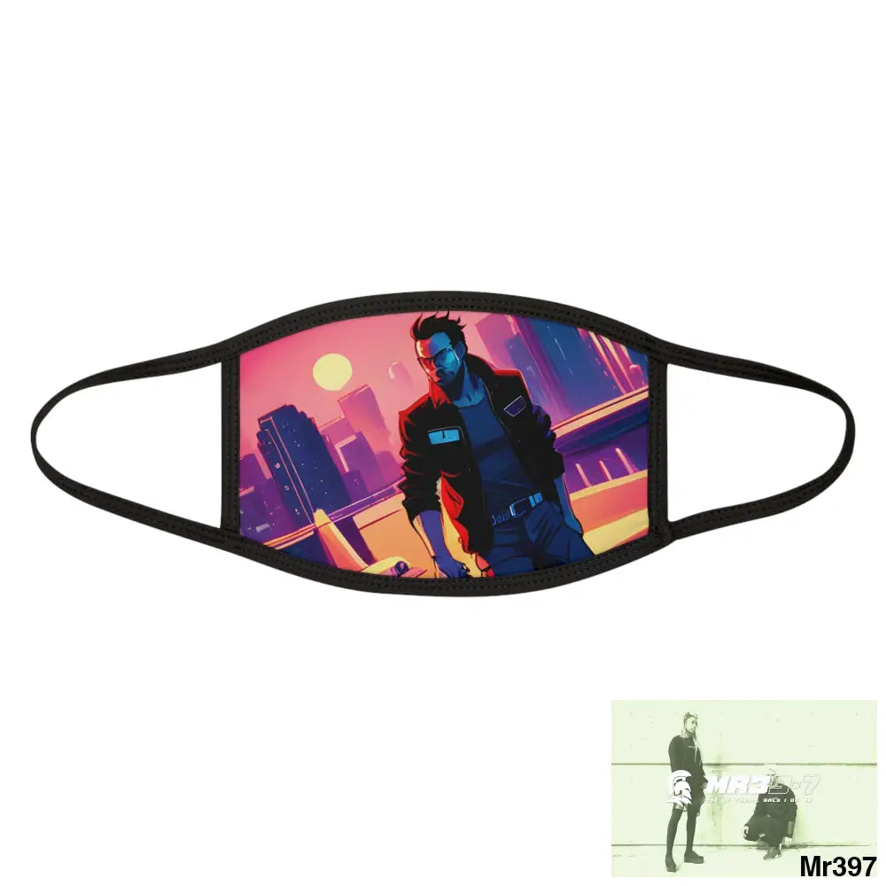 AI Vigilante VIce theme Mixed-Fabric Face Mask One size Accessories