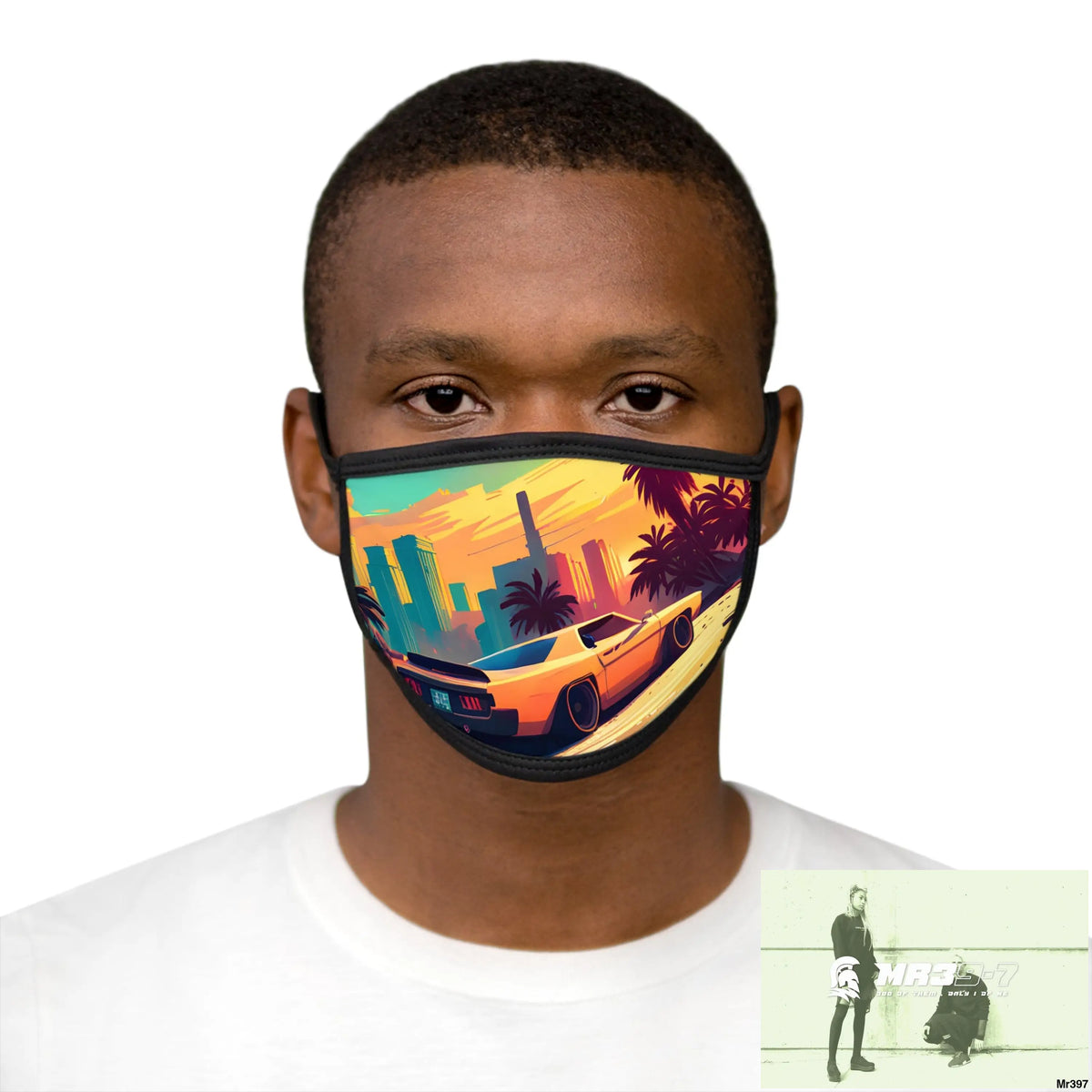 AI Vigilante Vice theme Mixed-Fabric Face Mask One size Accessories