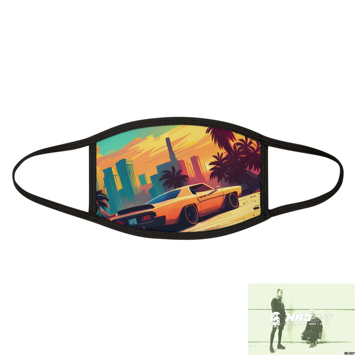 AI Vigilante Vice theme Mixed-Fabric Face Mask One size Accessories