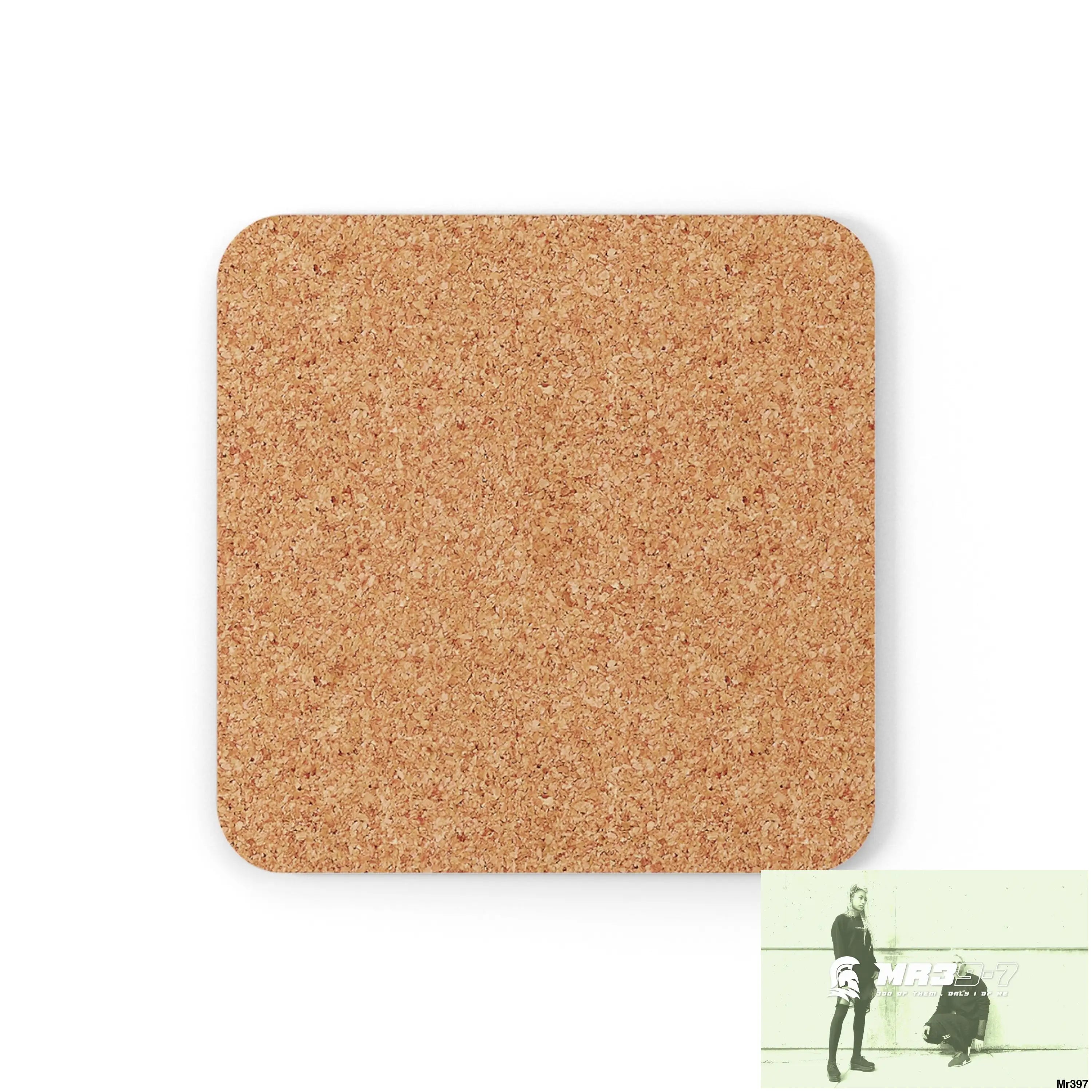 AI Vigilante Vice theme Zanzibar to Kenya 2015 Corkwood Coaster Set Cork / 3.75’’ × 3.75’’ / Square Home Decor