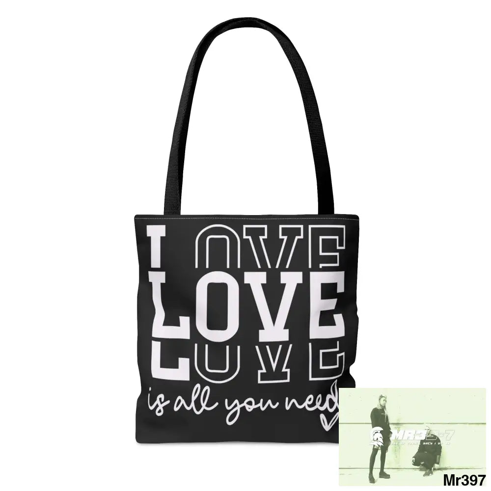 all you need is Love Tote Bag (AOP) Bags