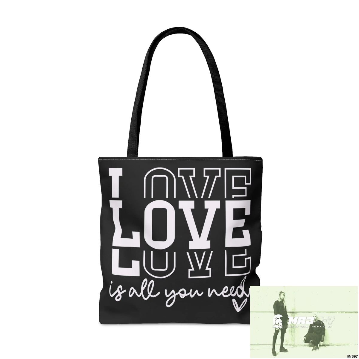 all you need is Love Tote Bag (AOP) Bags