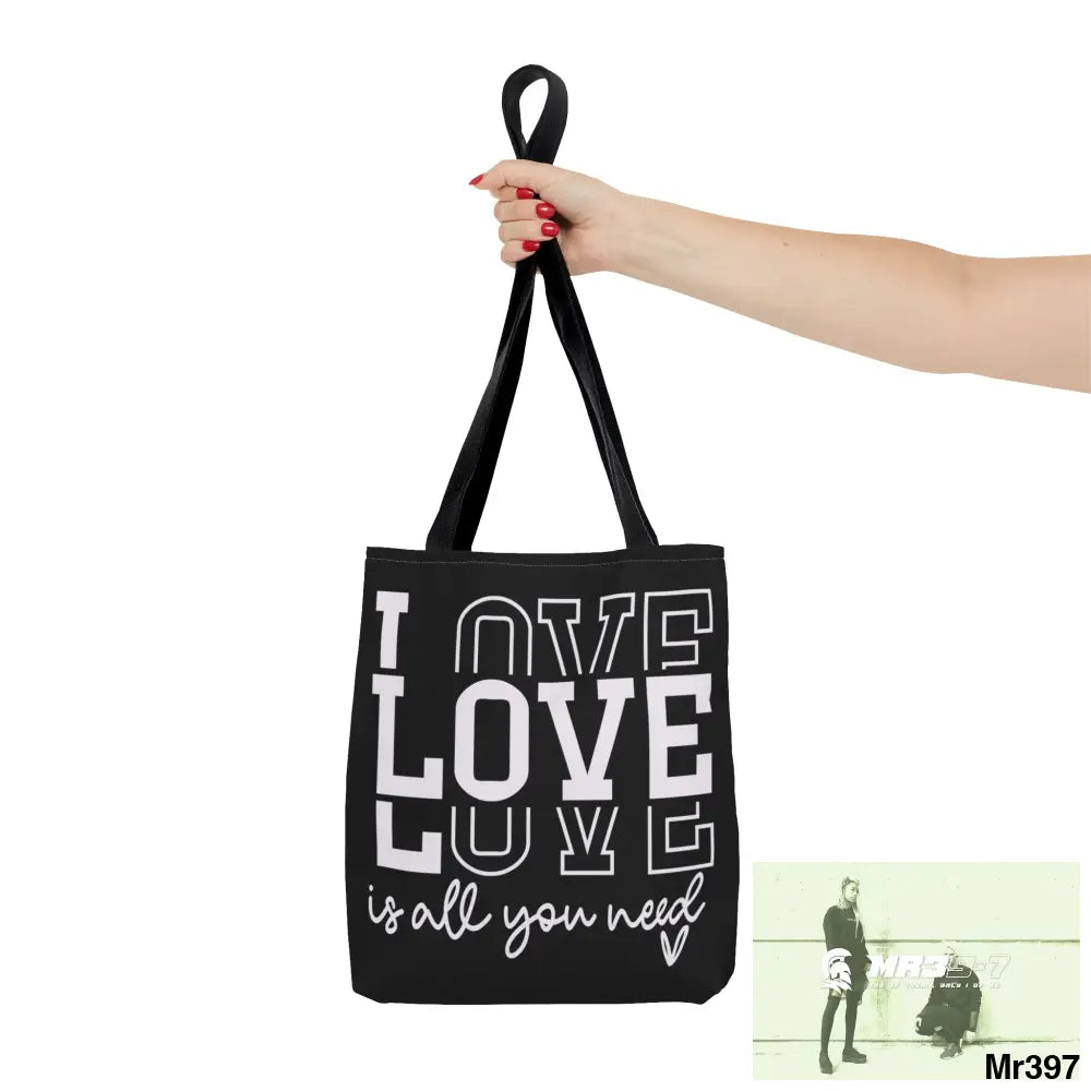 all you need is Love Tote Bag (AOP) Bags