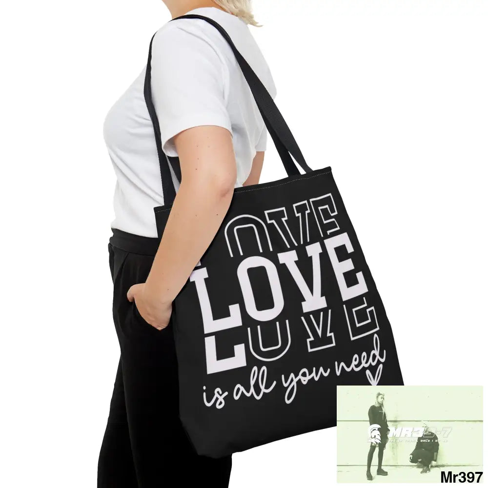 all you need is Love Tote Bag (AOP) Bags