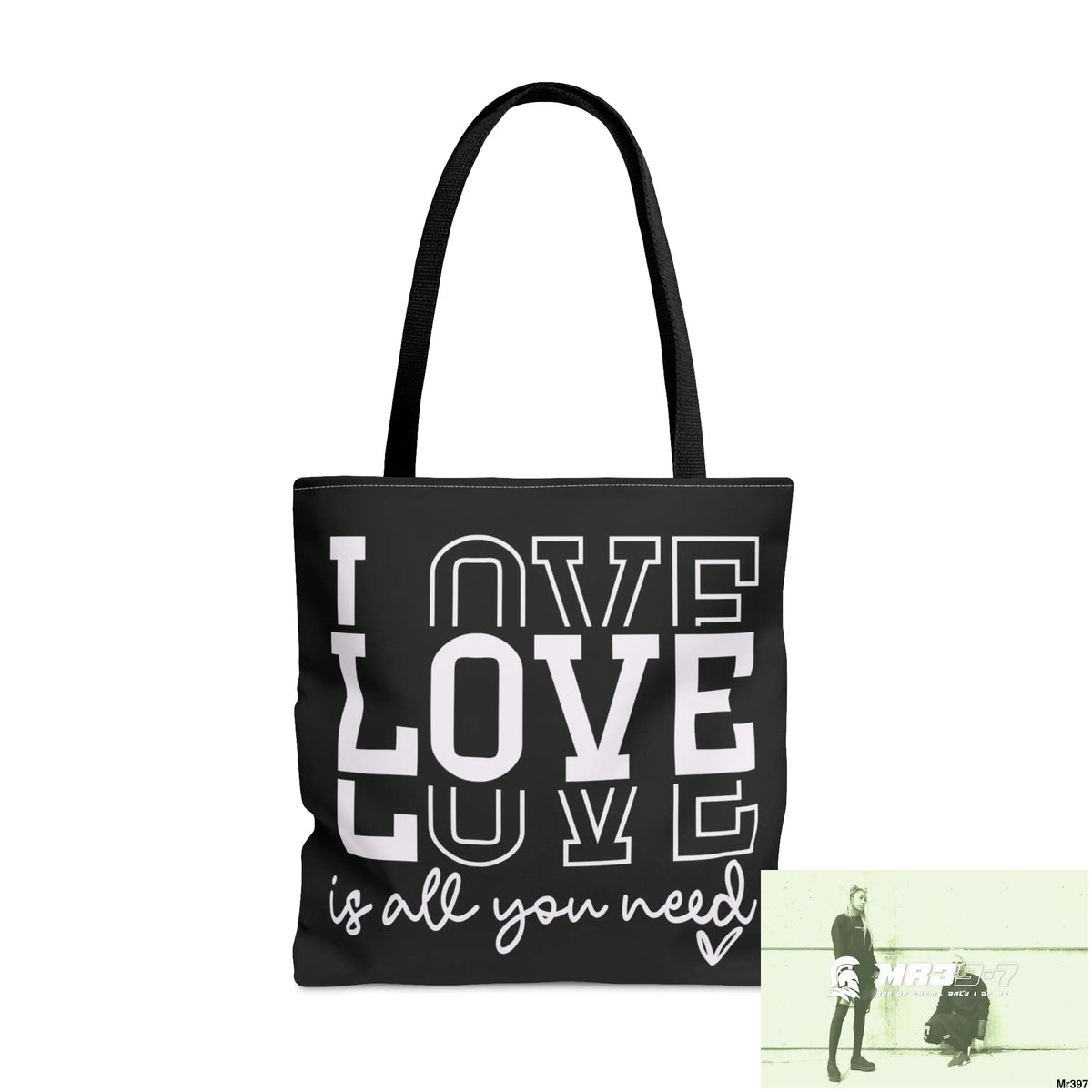 all you need is Love Tote Bag (AOP) Large Bags