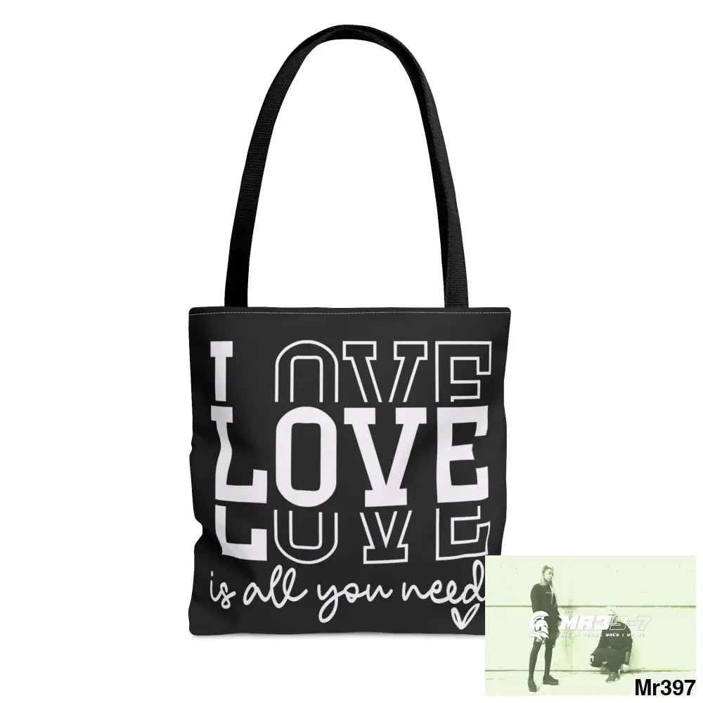 all you need is Love Tote Bag (AOP) Small Bags