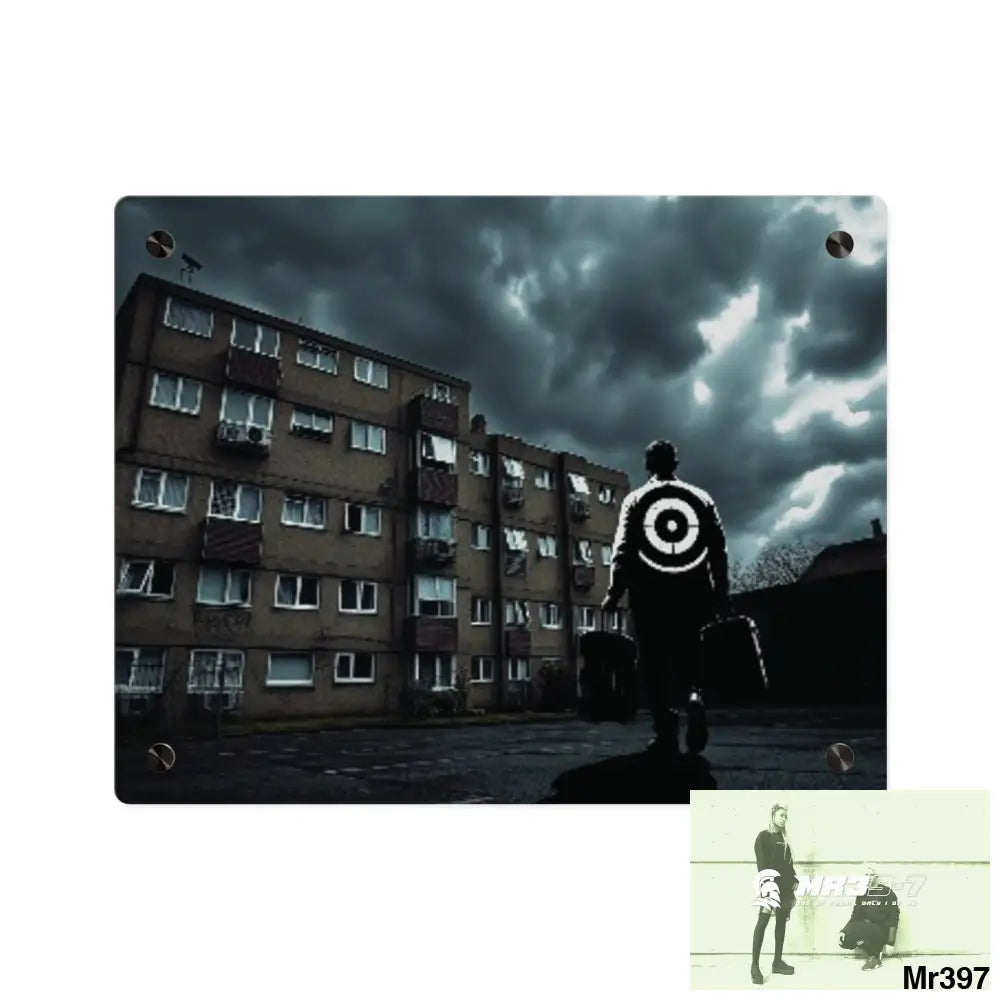 Arrival Death Flat 2628 days Covert Failures Ltd Edition no 22 Acrylic Wall Art Panels 14″ x 11″ (Horizontal) / 0.25’’