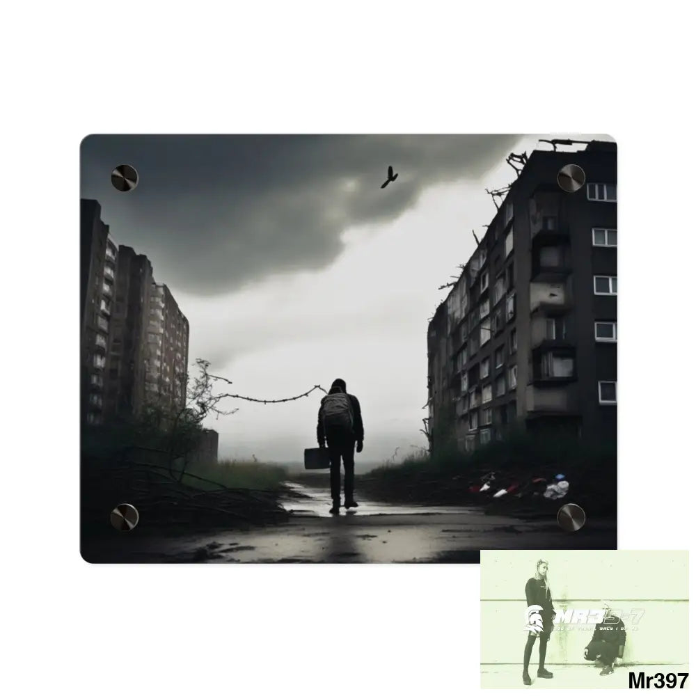 Arrival Death no 5 Flat 2628 days Covert Failures Ltd Edition no 22 Acrylic Wall Art Panels 10″ x 8″ (Horizontal)