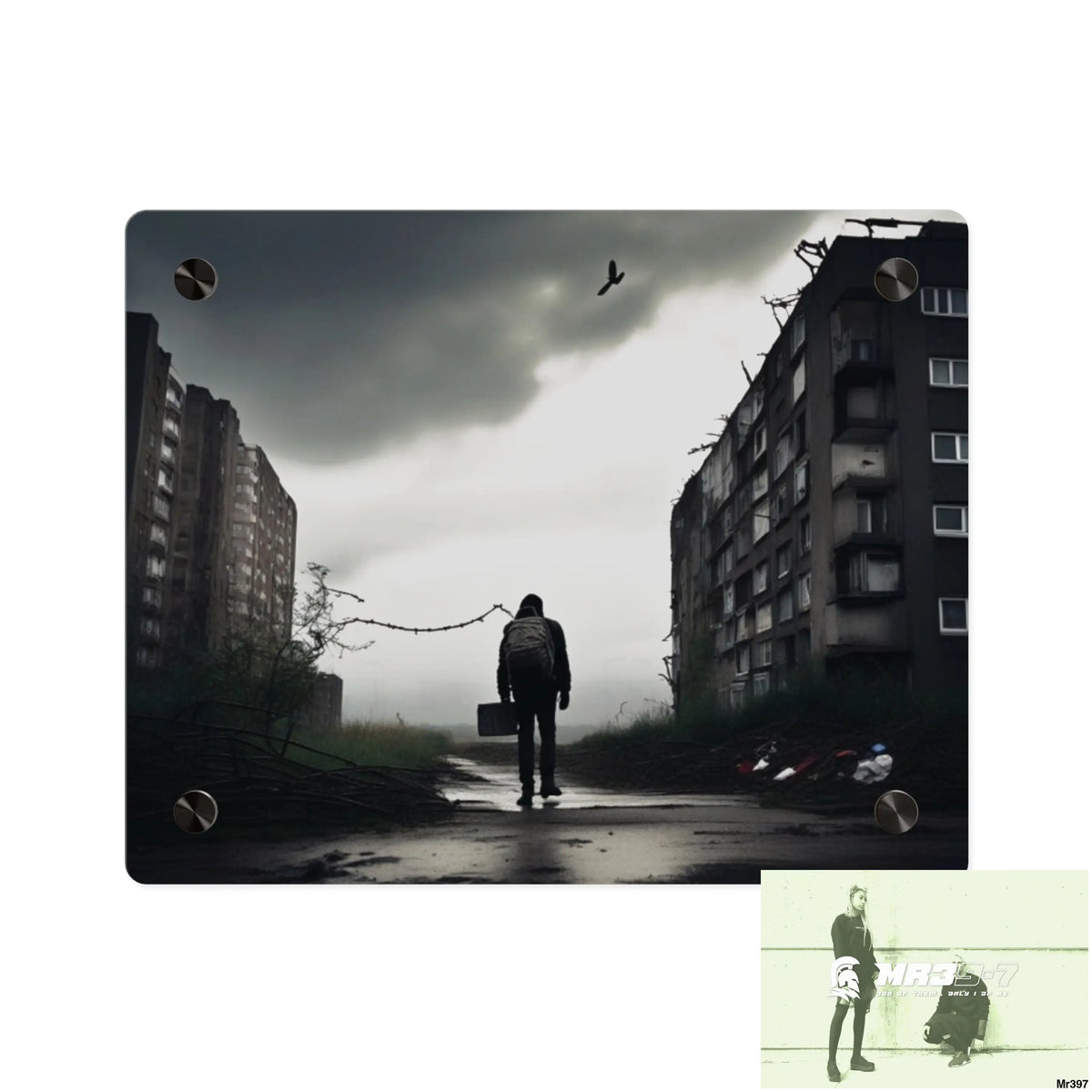 Arrival Death no 5 Flat 2628 days Covert Failures Ltd Edition no 22 Acrylic Wall Art Panels 10″ x 8″ (Horizontal)