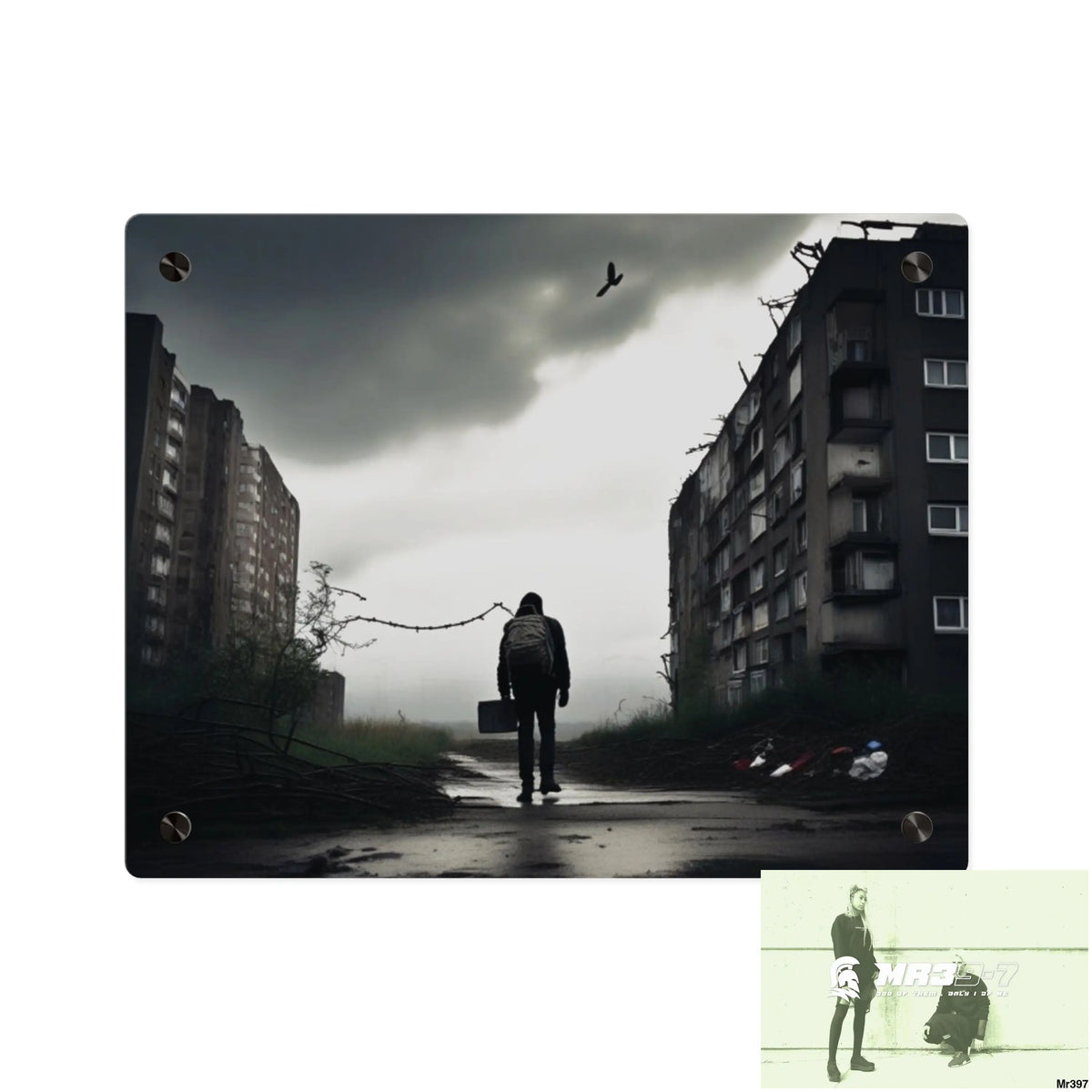 Arrival Death no 5 Flat 2628 days Covert Failures Ltd Edition no 22 Acrylic Wall Art Panels 14″ x 11″ (Horizontal)