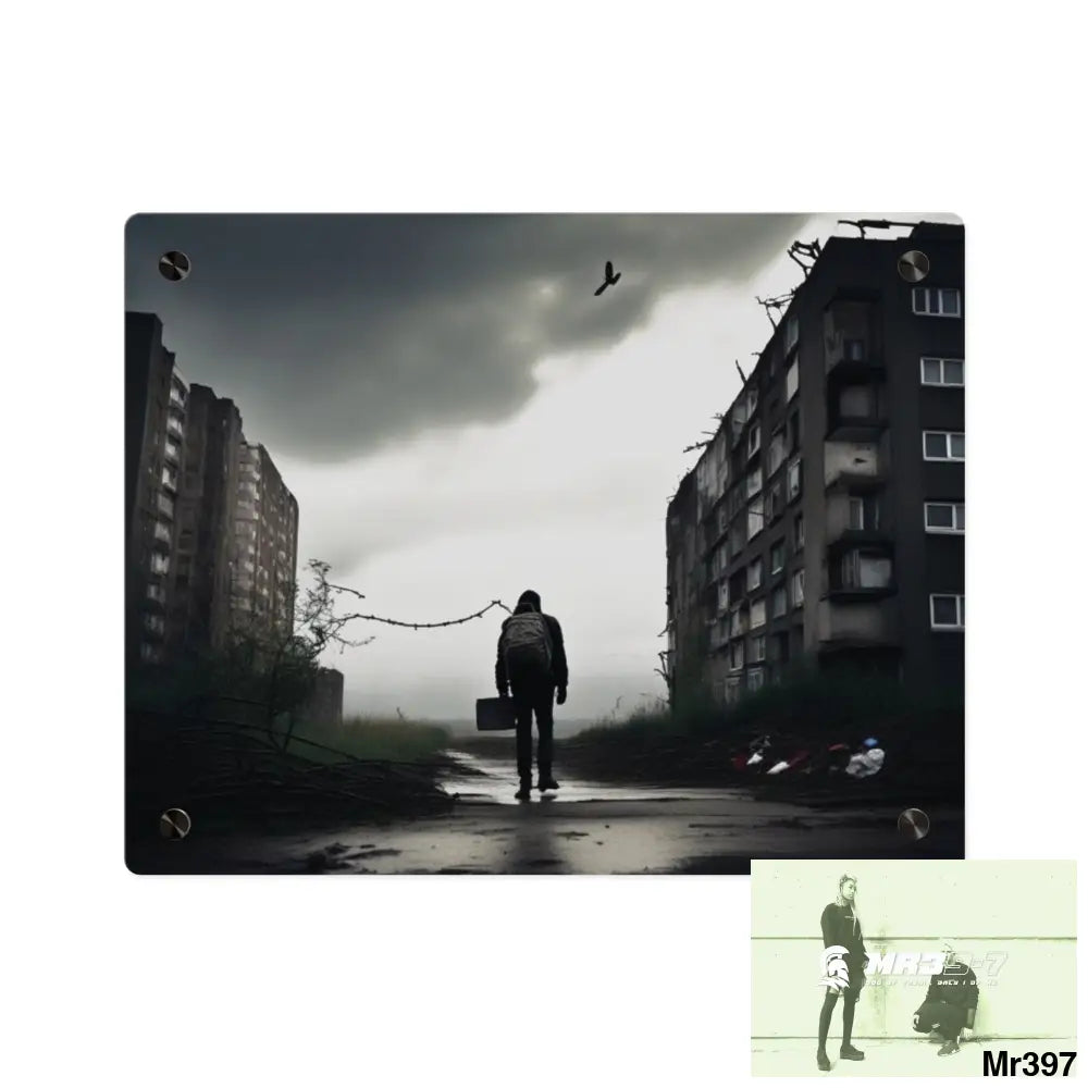 Arrival Death no 5 Flat 2628 days Covert Failures Ltd Edition no 22 Acrylic Wall Art Panels 14″ x 11″ (Horizontal)