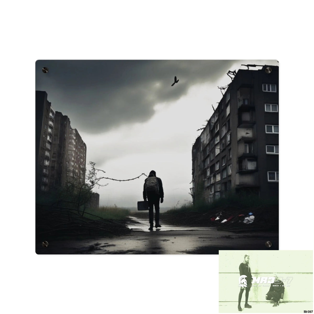 Arrival Death no 5 Flat 2628 days Covert Failures Ltd Edition no 22 Acrylic Wall Art Panels 20″ x 16″ (Horizontal)