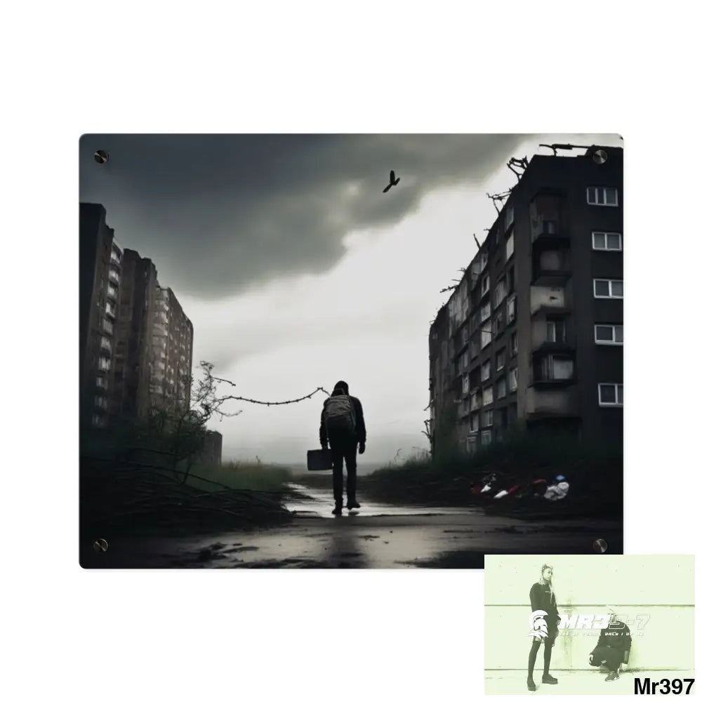 Arrival Death no 5 Flat 2628 days Covert Failures Ltd Edition no 22 Acrylic Wall Art Panels 20″ x 16″ (Horizontal)