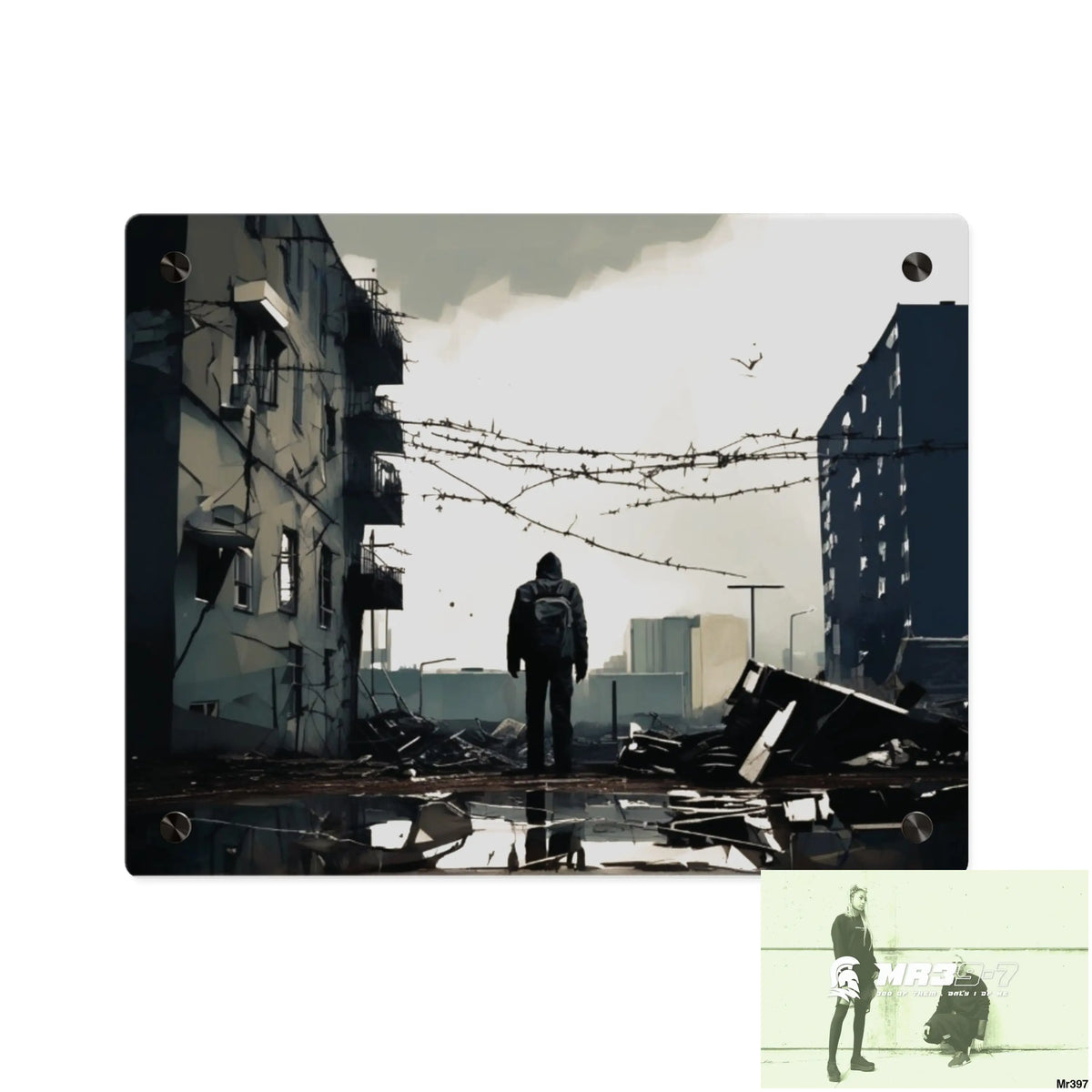 Arrival no 3 Death Flat 2628 days Covert Failures Ltd Edition no 22 Acrylic Wall Art Panels 14″ x 11″ (Horizontal)