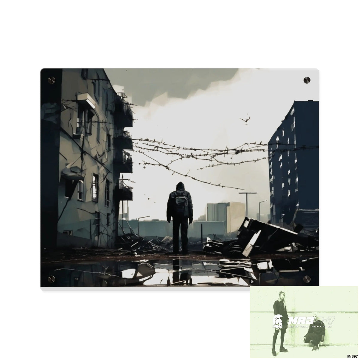 Arrival no 3 Death Flat 2628 days Covert Failures Ltd Edition no 22 Acrylic Wall Art Panels 20″ x 16″ (Horizontal)