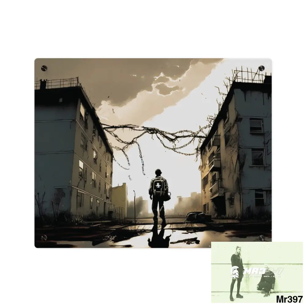 Arrival no 4 Death Flat 2628 days Covert Failures Ltd Edition no 22 Acrylic Wall Art Panels 20″ x 16″ (Horizontal)