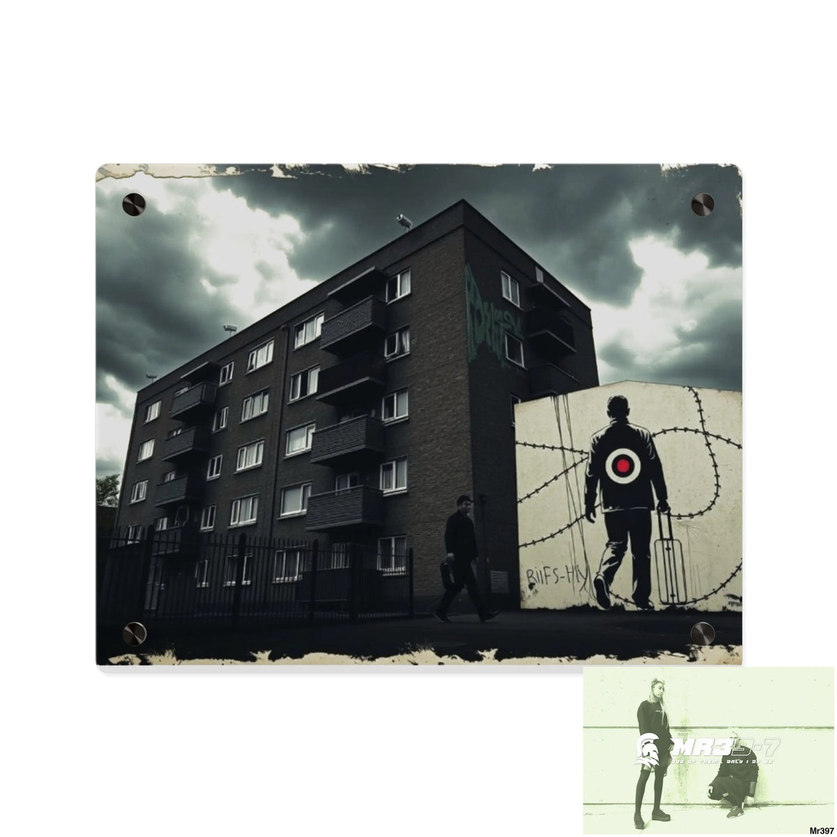 Arrival no2 Death Flat 2628 days Covert Failures Ltd Edition no 22 Acrylic Wall Art Panels 14″ x 11″ (Horizontal)