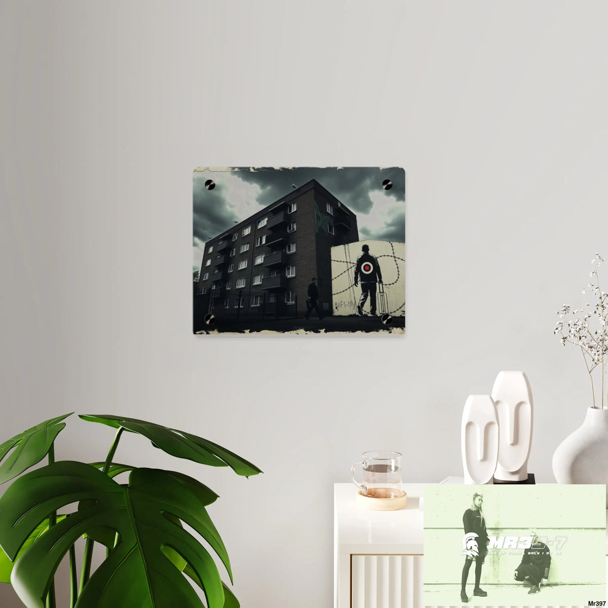 Arrival no2 Death Flat 2628 days Covert Failures Ltd Edition no 22 Acrylic Wall Art Panels Home Decor
